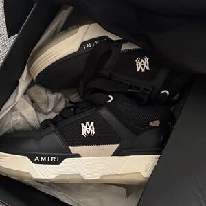AMIRI Black and Cream Men's Sneakers
